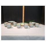 Valaska Bela Slovakia Kristal Tea Set