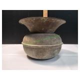 Vtg Metal Spittoon
