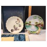 (2) Vtg Decorative Plates
