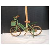Deco Metal Wood Beaded Bicycle Art