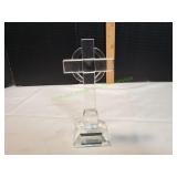 8" Glass Standing Cross