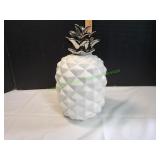14" Decorative Ceramic Pineapple