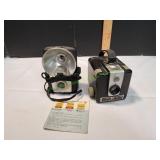 Vtg Kodak Brownie Hawkeye Camera & More