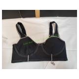 Black & White Sports Bra, Sz Sm