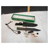 Survivor 12" Fixed Blade Survival Knife w/ Sheath