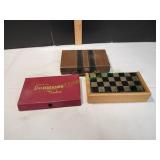 (2) Sets of Dominoes & Travel Checkers/Backgammon