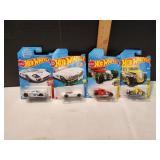 (4) Hot Wheels 1:64 Scale Diecast Cars