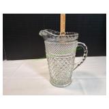 Vtg Anchor Hocking Wexford Glass Pitcher