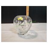 Vtg Lead Crystal Bowl