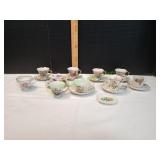 Vtg Teacups w/ Saucers