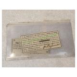 Confederate States of America Bond Coupons