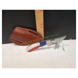 Handmade Custom Skinner Knife w/Leather Sheath