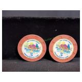 (2) Margaritaville Resort $5 Promotional Chips