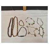 (2) Necklaces & (6) Bracelets