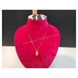 Orange Stone Pendant Necklace