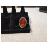 Vtg Cocktail Ring, Sz 9.5