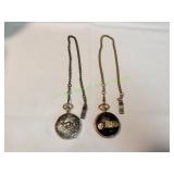 (2) Vtg Milan Quartz Pocket Watches