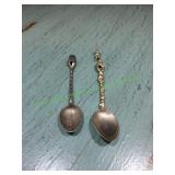 (2) Sterling Souvenir Spoons