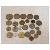 (25) Foreign Coins