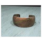 Sarah Cly Navaho Hammered Sterling Cuff Bracelet