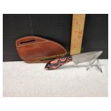 Handmade Custom Skinner Knife w/Leather Sheath