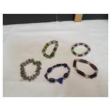 (5) Beaded Bracelets