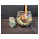 Decorative Centerpiece Bowl w/ Crystals & More