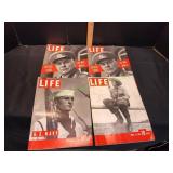 (4) Vtg Life Magazines