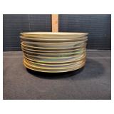(11) Old Abbey Limoges 8.5" Plates