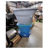 (3) Storage Totes w/ Lids