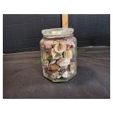 Decorative Jar w/ Sea Shells