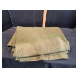 US Army Olive Green Wool Blanket
