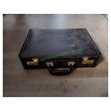 Vtg Black Hardside Briefcase