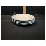 (4) Brickoven Stoneware Geese Saucers