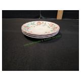 (3) Vtg Churchill Briar Rose Saucers