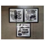 (3) Musical Wall Art