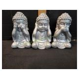 See No Evil, Hear No Evil, Speak No Evil Buddhas