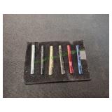 (6) Metallic Tie Clips