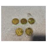 (5) Novelty Coins "Heads I Win - Tails You Lose"