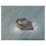 Mexico 925 Sterling Silver Taxco Train Brooch