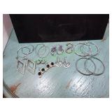 (10) Hoop & Dangle Earrings