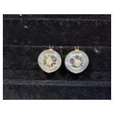 (2) Vtg Victorian Mother of Peal Brooch