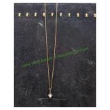 Gold-Tone Opal Necklace