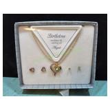 August Birthstone Necklace & Earring Set