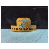 Vtg Conrail Trainman Hat Badge