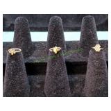 (3) Vtg Infant Rings