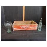Vtg Coca-Cola Wooden Crate & More