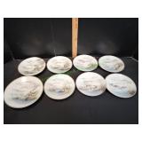 (8) Vtg Japanese Kutani Porcelain Plates