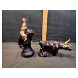 Vtg Avon Bucking Bronco & Longhorn Steer Bottles