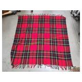 Red Plaid Throw Blanket